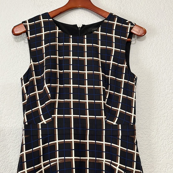J Crew Windowpane Silk Dress - Picture 5 of 14